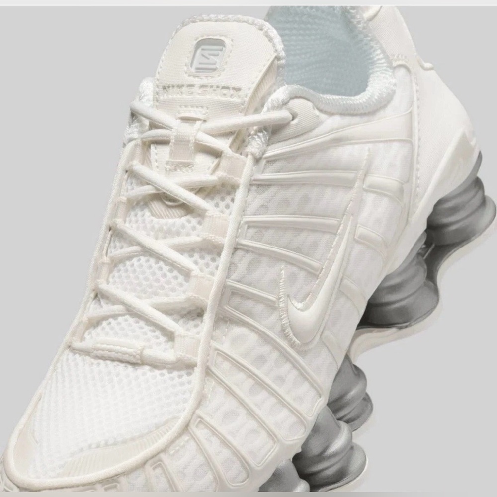 Nike 🔥 Shox TL Triple Sail White AR3566 103 Running Shoes Women’s Size 6 7 9.5 - Picture 6 of 16